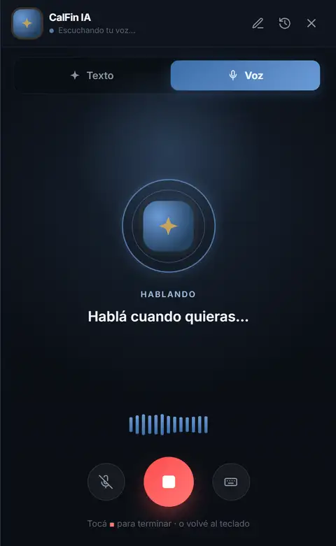 CalFin IA por voz: conversá con tu copiloto financiero